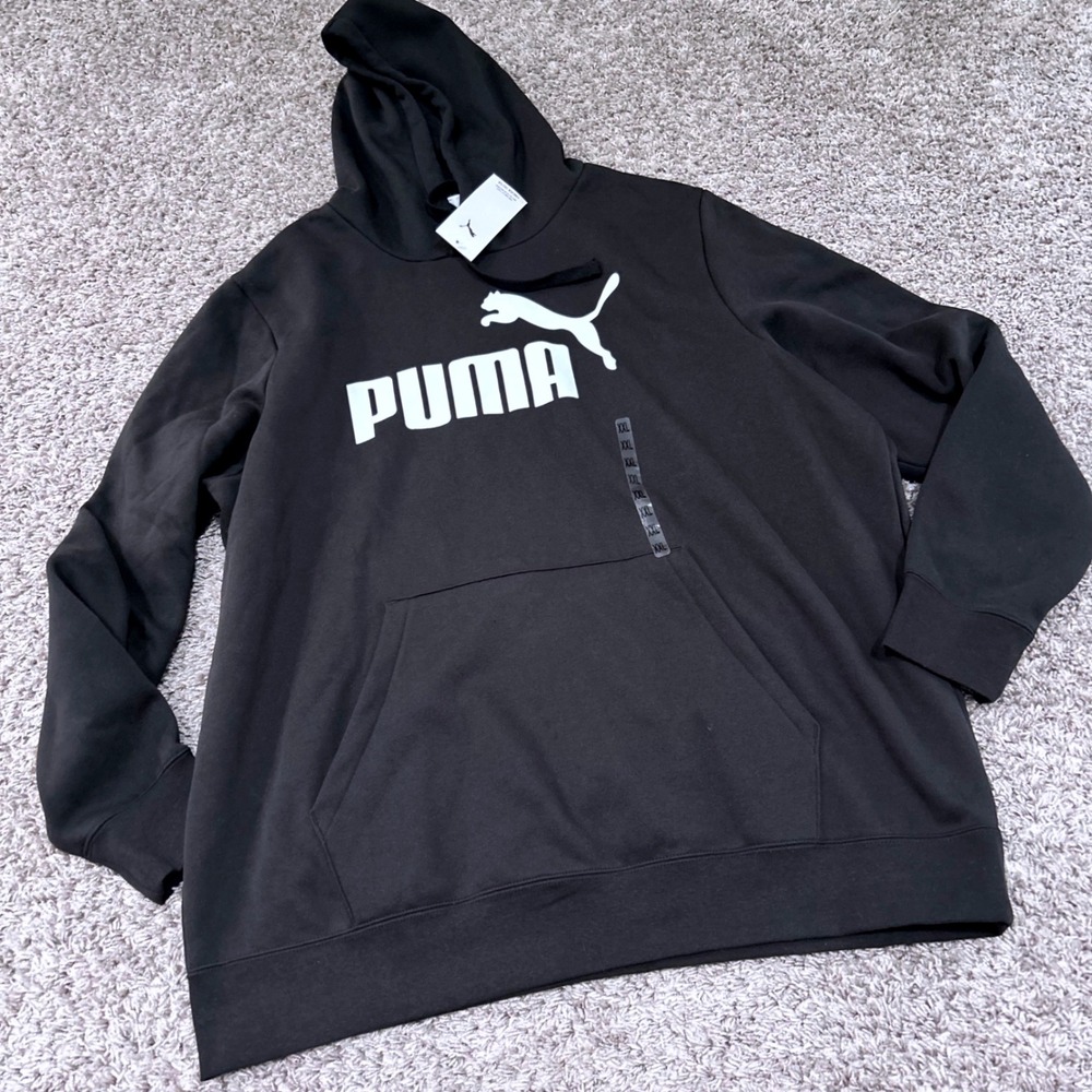 Puma Mens ESS No. 1 Logo Hoodie‎ FL US Black Fleece Sweatshirt 687981-01 XXL